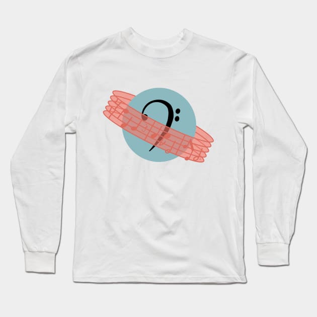 Bass Planet Long Sleeve T-Shirt by nats-designs